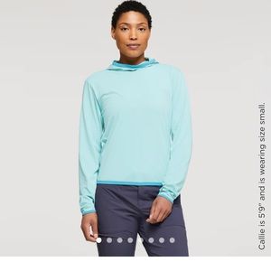 Cotopaxi Sombra Sun Hoodie - Women's XL “Seaglass”